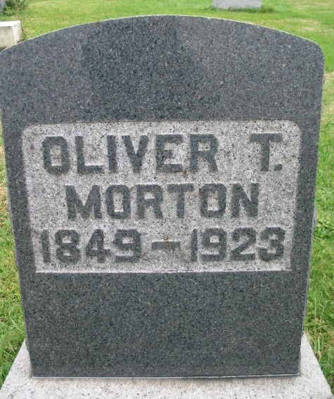 Oliver T. Morton tombstone